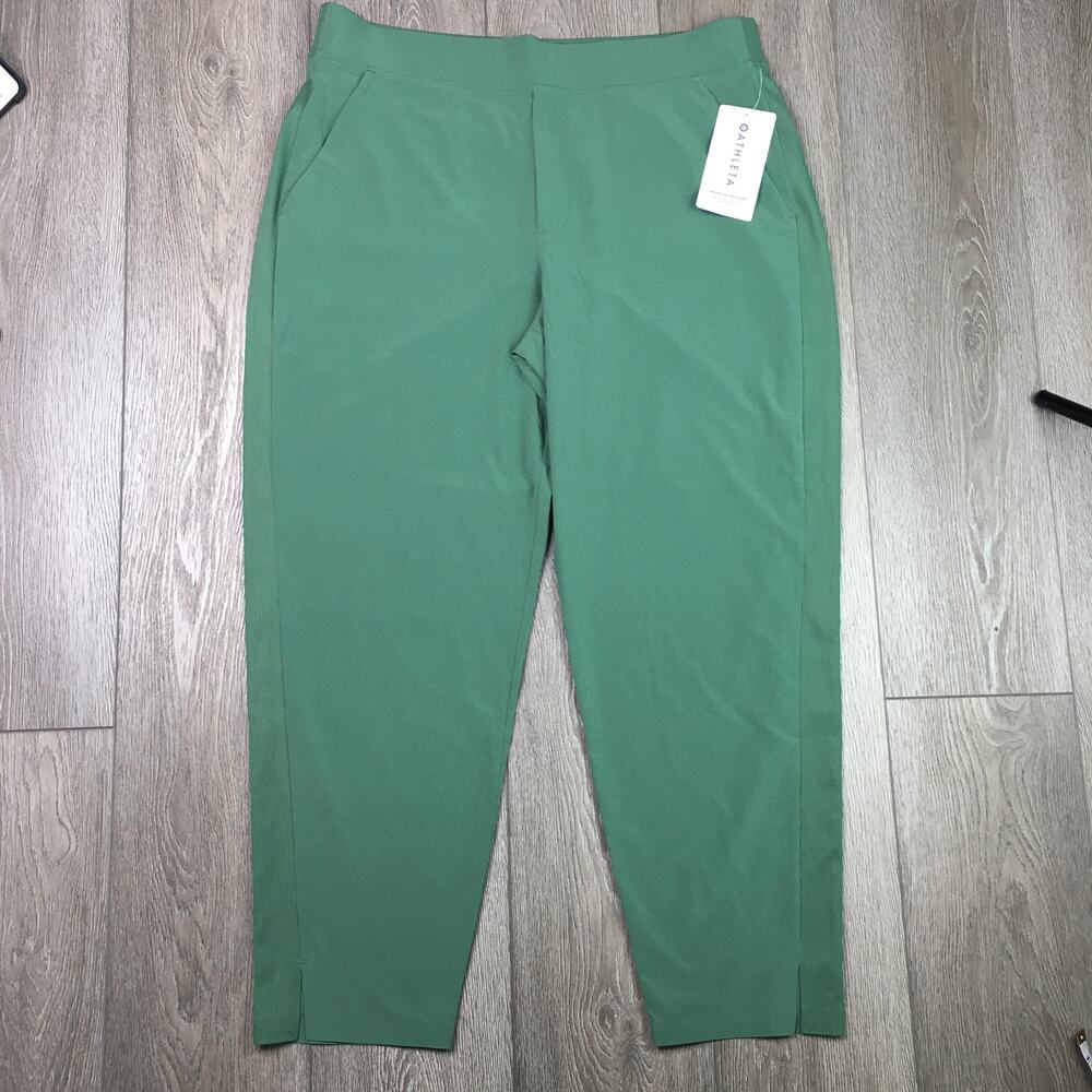 Brooklyn Ankle Pant Athleta Green Active Sizes 16 NWT